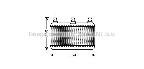 AVA QUALITY COOLING Теплообменник, отопление салона BWA6341